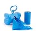 Bags on Board Dog Waste Bag Bone Dispenser with 30 Refill Bags, Blue Bags