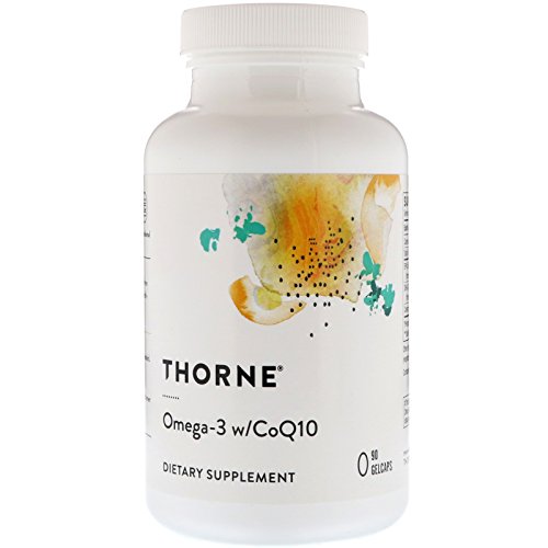 Thorne Research - Omega-3 w/ CoQ10 - Omega-3 Fatty Acids Supplement with CoQ10 - EPA and DHA - 90 Gelcaps