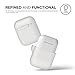 elago Premium Silicone AirPods Case Designed for Apple AirPods 1 and 2, Front LED Visible [Nightglow Blue]