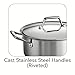 Tramontina Covered Dutch Oven Stainless Steel Tri-Ply Base 5 Quart, 80101/010DS