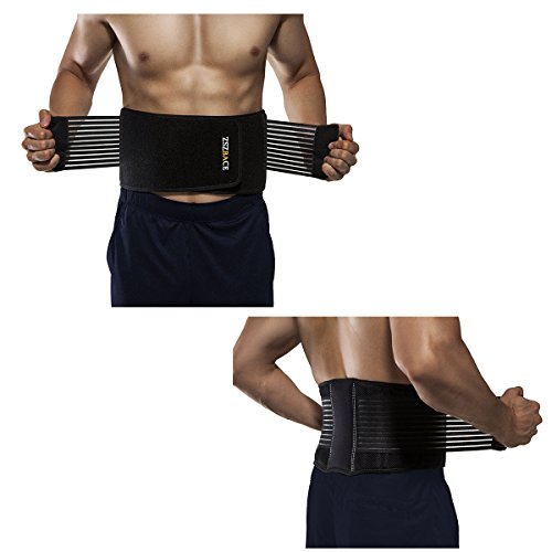 Weight lifting Belt for Men and Women | Durable Comfortable & Adjustable with Strap | Stabilizing Back Brace Support for Weightlifting and Back Pain (S/M) - Thumbnail 6