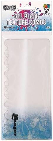 Ranger Gel Plate Texture Combs Set, Synthetic Material, 21 x 8.1 x 0.2 cm
