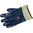 Liberty 9460SP Nitrile Heavyweight Fully Coated Glove with 2-1/2" Plasticized Safety Cuff, Chemical Resistant, Medium, Blue (Pack of 12)