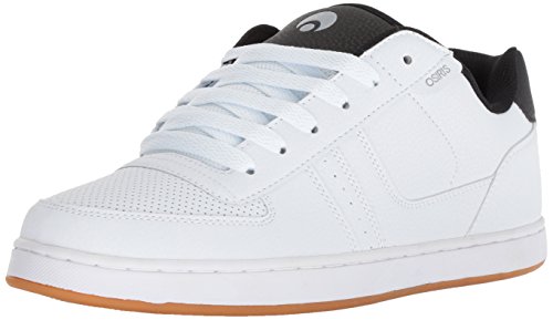 Osiris Men's Relic Skate Shoe, White/Black/Light Grey, 9.5 M US