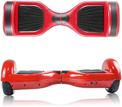 OuchTek Hoverboard Two-Wheel Self Balancing Electric Scooter with Built-in Bluetooth Speakers(Red)