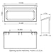 Gibraltar Mailboxes Windsor Small Capacity Rust-Proof Plastic Black, Wall-Mount Mailbox, WMH00B04