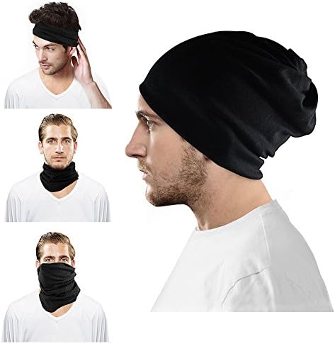 Jonhen 3-in-1 Beanie, Balaclava and Neck Warmer | Dual Layer, Breathable Polyester/Spandex Blend | Summer, Fall, Winter Wear | Unisex Ski or Motorcycle Mask