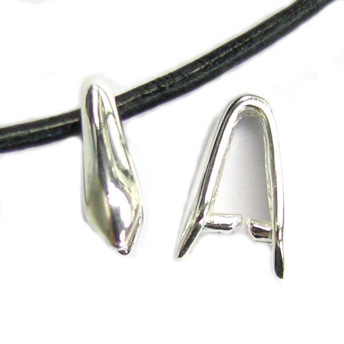 Dreambell 2 Pcs .925 Sterling Silver Bail Pinch Pendant Clasp Connector/Findings/Bright