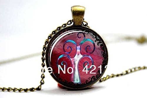 Pretty Lee 2015 Fashion Tree Of Life Pendant Swirl Tree Woodland Jewelry Glass Photo Cabochon Necklace 2924 Christmas gift