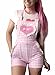 Littleforbig Short Overalls Shortalls - Babydoll Overalls Pink