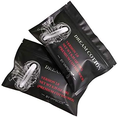 Amazon 2パック Vape アーク綿 コットンウィック 電子タバコ Vape Rba Rda Rta Rdta Diy用 Dream Cotton アトマイザー