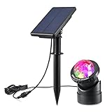 CREATIVE DESIGN Multicolored Solar Led Lights, Solar Powered USB Pond Light Fountain Lights, Waterproof Spotlight Wall Light for Swimming Pool Aquarium Fountain Garden