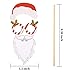 2019 New Christmas Photo Booth Props Kit 36 Pcs with Merry Christmas Banner for Xmas Decorations Theme Party Favors