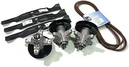 Outdoor Power Deals RZT50 Mustang 50, Spindle Kit with Blades Belt Replacement for 918-04126A 918-04125B R11480