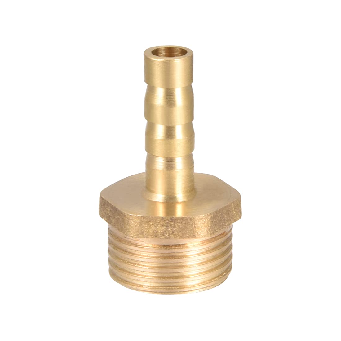 sourcing map Brass Hose Barb Fitting,Connector,6mm Barb x G3/8 Male Pipe Adapter