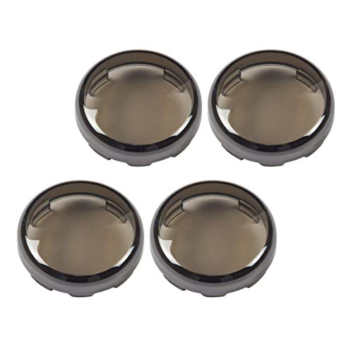 Lalaparts Smoke Bullet Turn Signal Light Lens Cover  Compatible for Harley Softail Sportster Touring Street Glide Road King 1997-2020 - Thumbnail 5