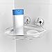 Everloc Xpressions Suction Cup Corner Shower Basket, Chrome