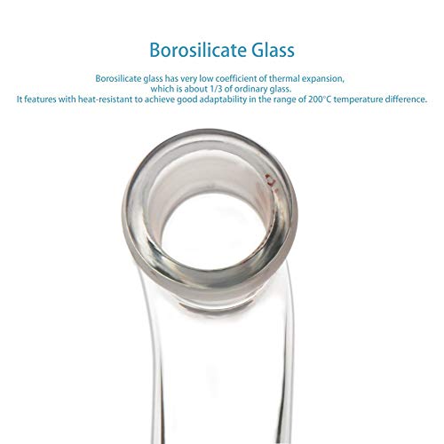 StonyLab Glass Distillation Adapter 105 Degree Bent with 24/40 Outer and Inner Joint - medicalbooks.filipinodoctors.org