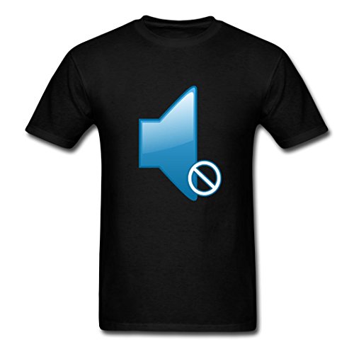 Best Quality Custom 2015 and 2016 Modern Men's mute-muted-quiet T-Shirts Black L