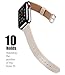 JSGJMY Compatible with Apple Watch Band Women Men Genuine Leather Replacement Strap for iWatch Series 5 4 3 2 1 Sport Edition (Light tan, 42mm 44mm M/L)