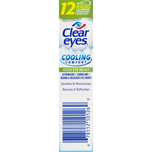 Clear Eyes Cooling Comfort Itchy Eye Relief Drops 0.5 FL OZ