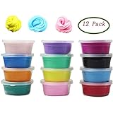 Anditoy 12 Colors Fluffy Soft Super Light Clay Floam Slime Toy for Kids, DIY, Party Favors