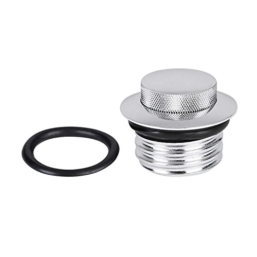 DLLL Motorcycle CNC Aluminum Fuel Gas Tank Oil Cap for Harley Davidson Sportster XL 1200 883 X48 Dyna Softail FXD FL XL FLT Big Twin Touring Road King (Silver) - Thumbnail 6