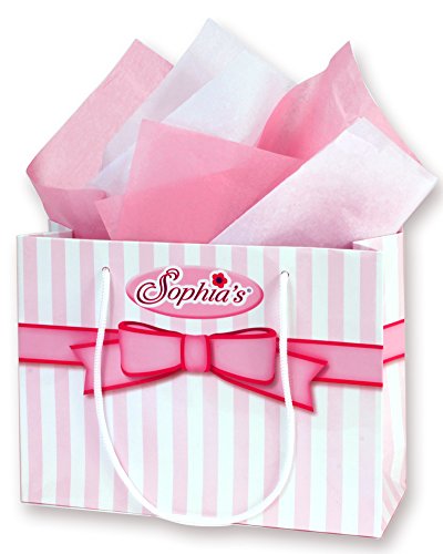 15 Inch Baby Doll Clothes 2 Pc. Set by Sophia's, Detailed Pink Heart Top, Tutu Skirt & Headband Fits American Girl 15 " Bitty Baby Dolls & More! Heart Dress & Headband| Plus Gift Bag