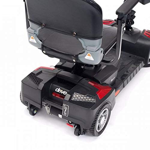Drive-DeVilbiss-Scout-12-Amp-Scooter--Compact-Transportable-Power-Scooter-Motorized-Mobility-Scooter-for-Adults-Red