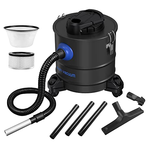 Ash Vacuum Cleaner 20L / 5.3 Gallon, 1200W Ash Vacuum Collector with Blow Function for
