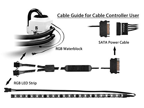 DEEPCOOL CAPTAIN 240EX RGB WHITE, AIO Liquid CPU Cooler, Sync RGB Waterblock and Strip with Cable Controller or Motherboard with 12V RGB 4-pin Header, 2×120mm PWM Fans, AM4 Compatible, 3-year Warranty