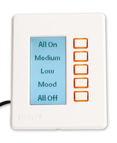 Z Wave Evolve Z Wave Wall Mounted 5 Button LCD Controller