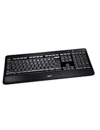 Teclado iluminado inalámbrico Logitech K800. Teclado retroiluminado, carga rápida, conexión de 2,4 GHz sin caídas., Negro talla única