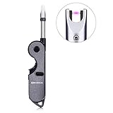 MARNUR Electric USB Arc Lighter Rechargeable Fodable Candle Lighters No Spark & Smell with Safety Lock and Auto Shut-Off for Kitchen Camping and Barbecue
