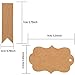 300 PCS Brown Kraft Gift Tags with Twine,VENCINK Blank Paper Jewelry Cloth Hang Personalized Craft PriceTags for Arts and Crafts Wedding Christmas Thanksgiving Birthday Party Decoration 6 Shape