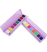 MEICOLY 2 Packs Water Activated Eyeliner Palette Neon Face Paint Colored Retro Hydra Liner Makeup...
