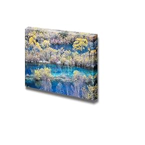 Majestic Scenery Landscape Jiuzhaigou National Park in China Wall Decor