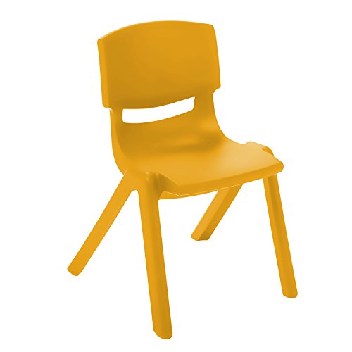 ECR4Kids 65" Kidney Resin Activity Table with Four 16" Resin Chairs - Indoor/Outdoor Kids Seating Set for Classrooms, Daycares, Playgrounds, Orange