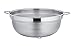 TeamFar Colander, 3qt Colander Strainer Stainless Steel, Solid Handle & Elevation Base, Micro-perforated & Dishwasher Safe