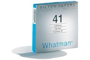 Whatman 1541-125 541 Ashless Quantitative Filter Paper, 20-25um, 12.5cm; 100/Box