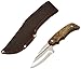 Elk Ridge - Outdoors Fixed Blade Knife - 7-in Overall, 3.25-in Mirror Finish Stainless Steel Blade with Blood Groove, Brown Camo Aluminum Handle, 1680D Nylon Sheath - Hunting, Camping, Survival - ER-535BC