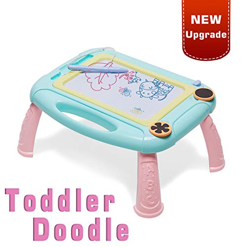LODBY Magnetic Doodle Board Toys for 1-4 Year Old Boys Gifts, Baby Magna Drawing Board for Kids Toys for Boys Age 1 2 3 Sketch Pad for Boys Birthday Gifts for 1 2 3 4 Year Old Boys Gifts Age 1-4