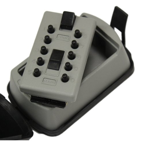 Wall Mounted Outdoor Key Box with Waterproof Cover and Combination Lock