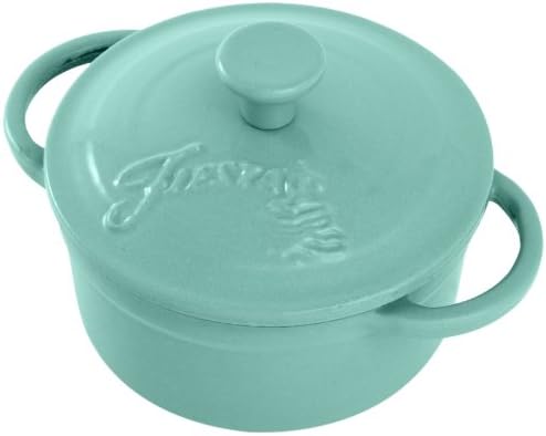 Fiesta 0.35 Quart Cast Iron Mini Casserole, Turquoise