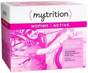 MyTrition Women's Active Packs with Multivitamin, Omega 3 Fish Oil, Vitamin D3 and Green Tea Extract More (30 Day Supply)