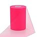 vLoveLife Pink 6 Inch x 100 Yards Tulle Roll Spool Fabric Table Runner Chair Sash Bow Tutu Skirt Sewing Crafting Fabric Wedding Party Gift Ribbon