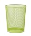 Honey-Can-Do TRS-02121 Steel Mesh Powder-Coated Waste Basket, Lime Green, 18-Liter/4.7-Gallon Capacity, 11.75 x 14-Inches Tall