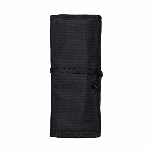 BUBM Durable Waterproof Wrap Electronics Accessories Travel Organizer /USB Hard Drive Bag/Cable Stable/ Baby Healthcare Kit(Large-Black)