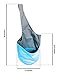 Yoga Mat Bag Carrier + Extra Yoga Mat Strap Holder for Carrying Yoga Mat - with 2 Extra Pockets For Keys, Phone and Extras. Cotton Canvas Tote Gym Sling - Yoga Bag for Men Women and Kids (Blue)