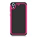 Voberry® Rubber Hybrid Hard Silicone Shockproof Case Cover For HTC Desire 626 626S (Hot Pink)